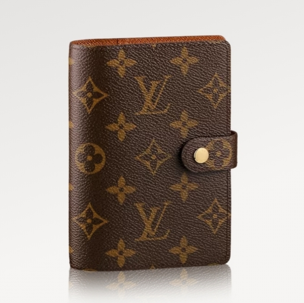 🇨🇵Louis Vuitton PM Brown Monogram Small Ring Agenda Cover🤎
